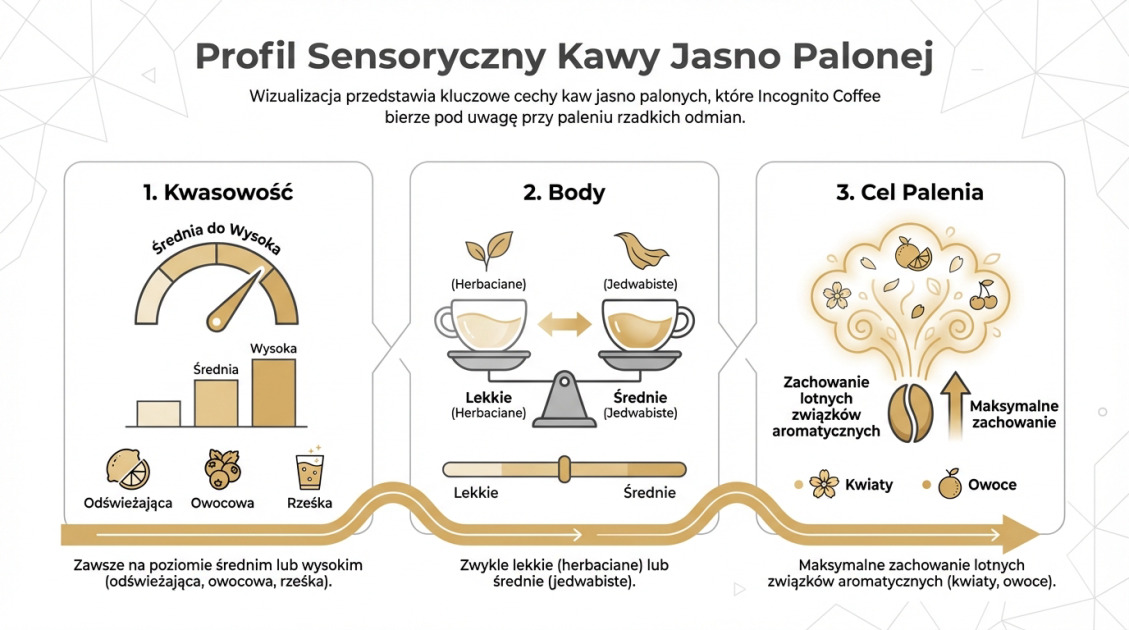 Profil Sensoryczny Kawy Jasno Palonej