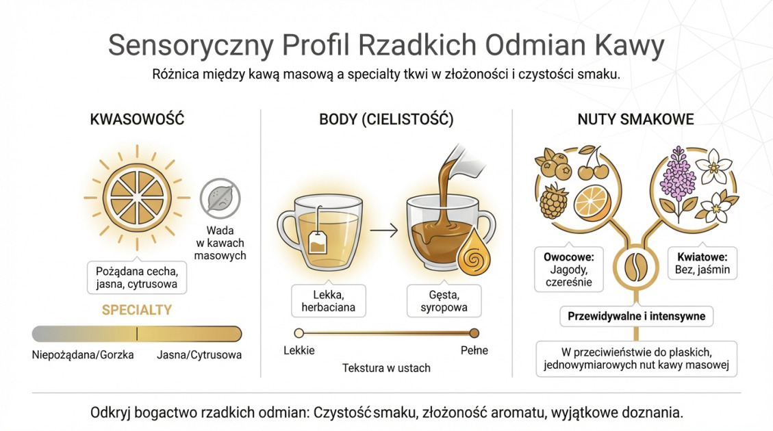 Sensoryczny Profil Rzadkich Odmian Kawy