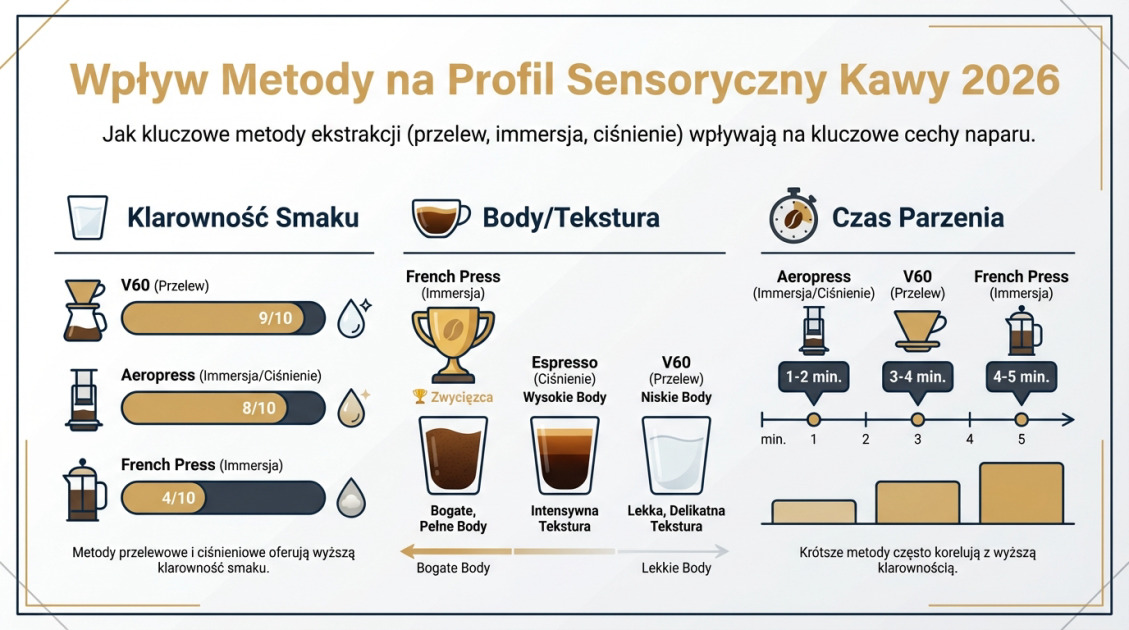 Wpływ Metody na Profil Sensoryczny Kawy 2026