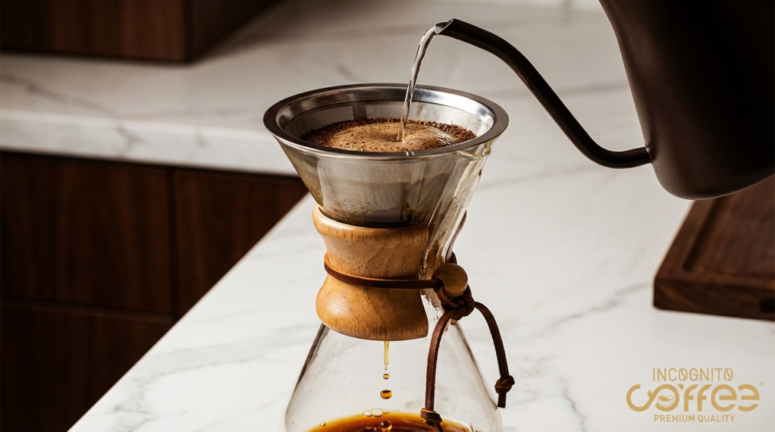 Chemex in use