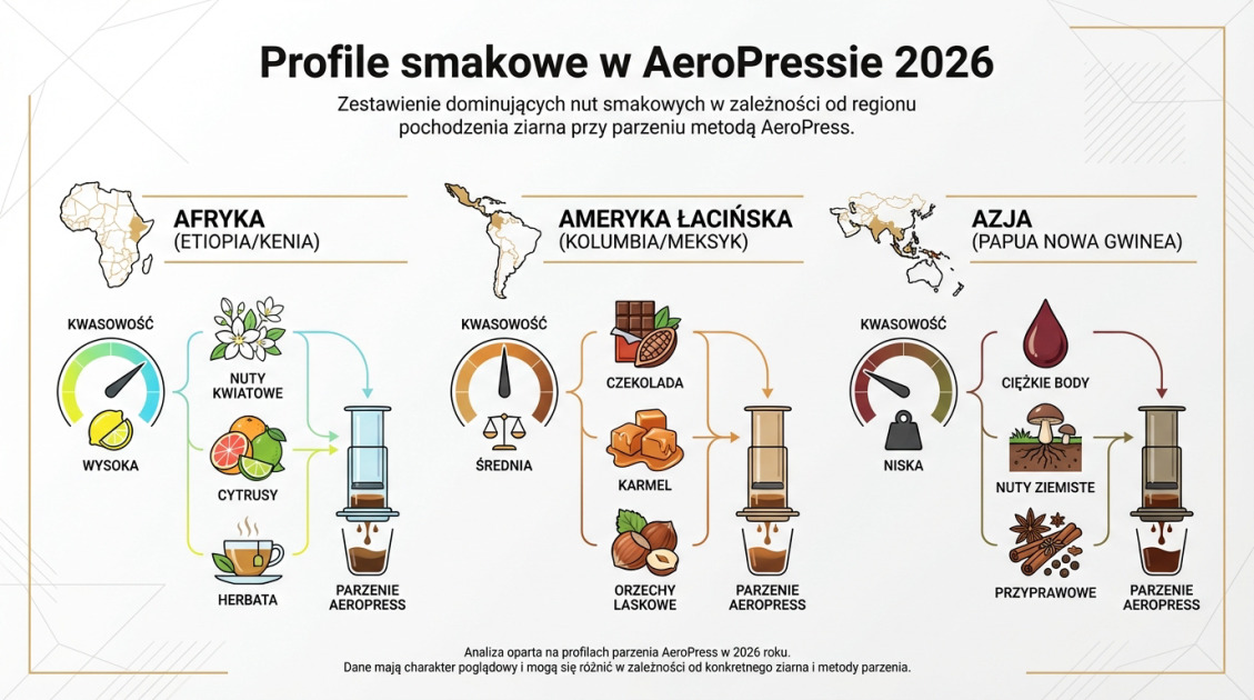 Profile smakowe w AeroPressie 2026
