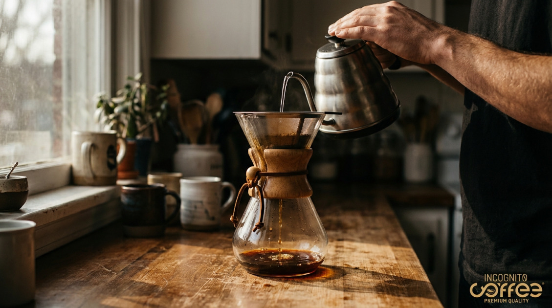 Chemex in use