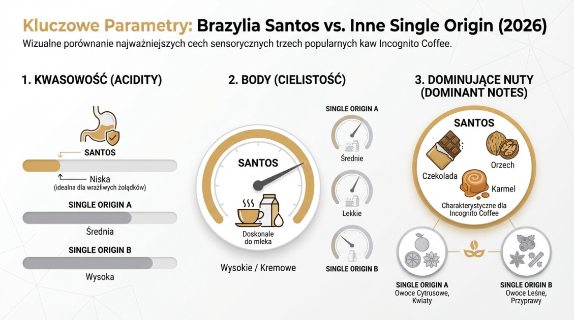 Kluczowe Parametry: Brazylia Santos vs. Inne Single Origin (2026)