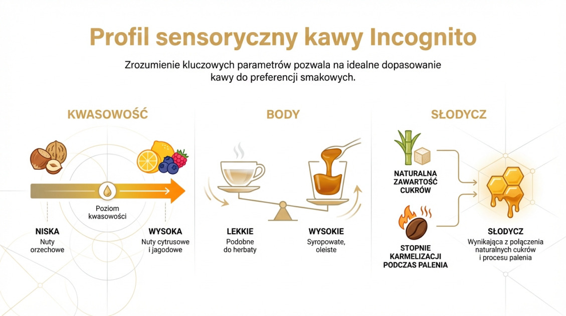 Profil sensoryczny kawy Incognito