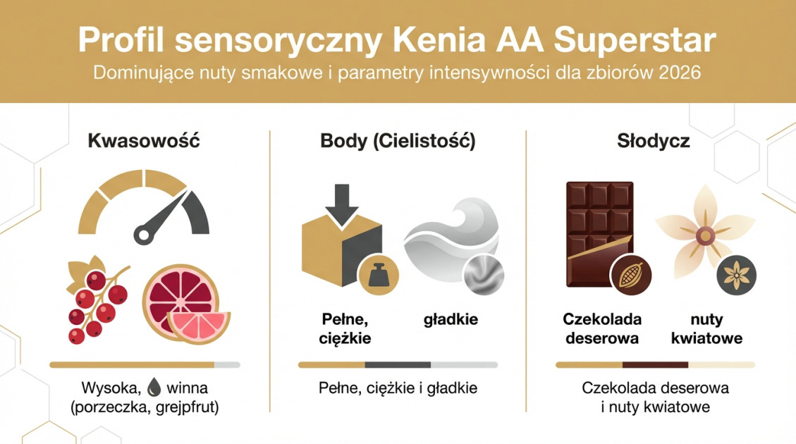 Profil sensoryczny Kenia AA Superstar